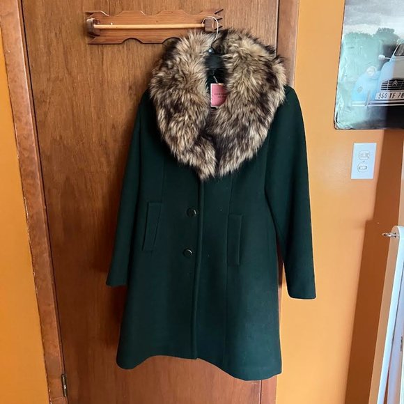 Kate Spade Green Winter Coat M